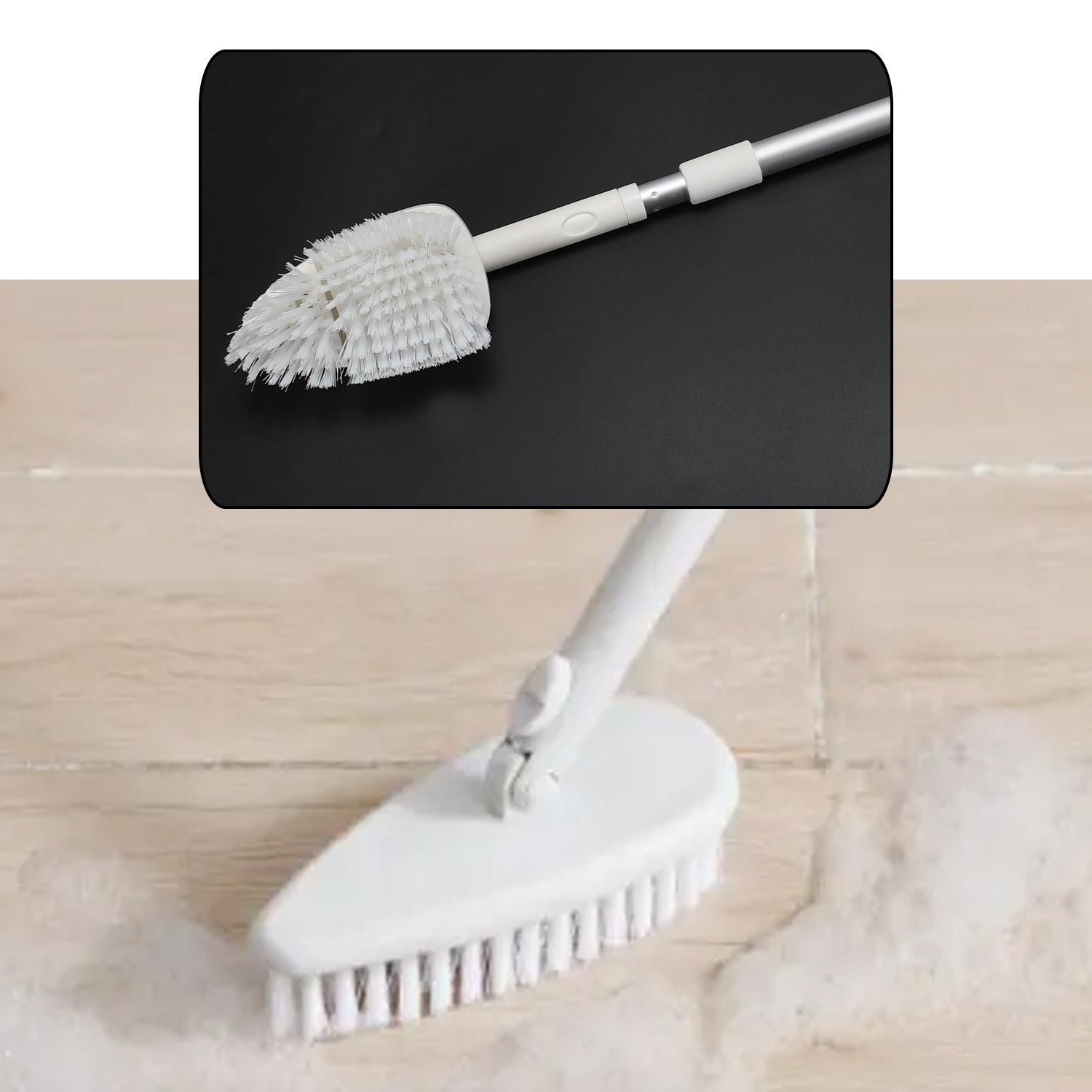 6696 Housekeeping Multi-Functional Hard Bathroom Floor Triangle Tile & Floor Cleaning Brush Long DeoDap 6696 Housekeeping Multi-Functional Hard Bathroom Floor Triangle Tile & Floor Cleaning Brush Long DeoDap
